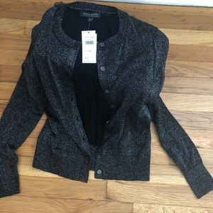 Black sparkly banana republic cardigan size xxs